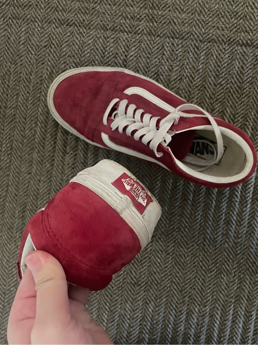 Vans sneakers Old Skool low-top sneakers in red suede